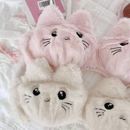 Japanese Kawaii Plush Women Bra Set Cute Girl Cat Comfortable Bra Set Cartoon Underwear Lovely Soft Student Lingerie